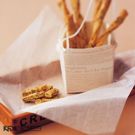 두부 깻잎 과자