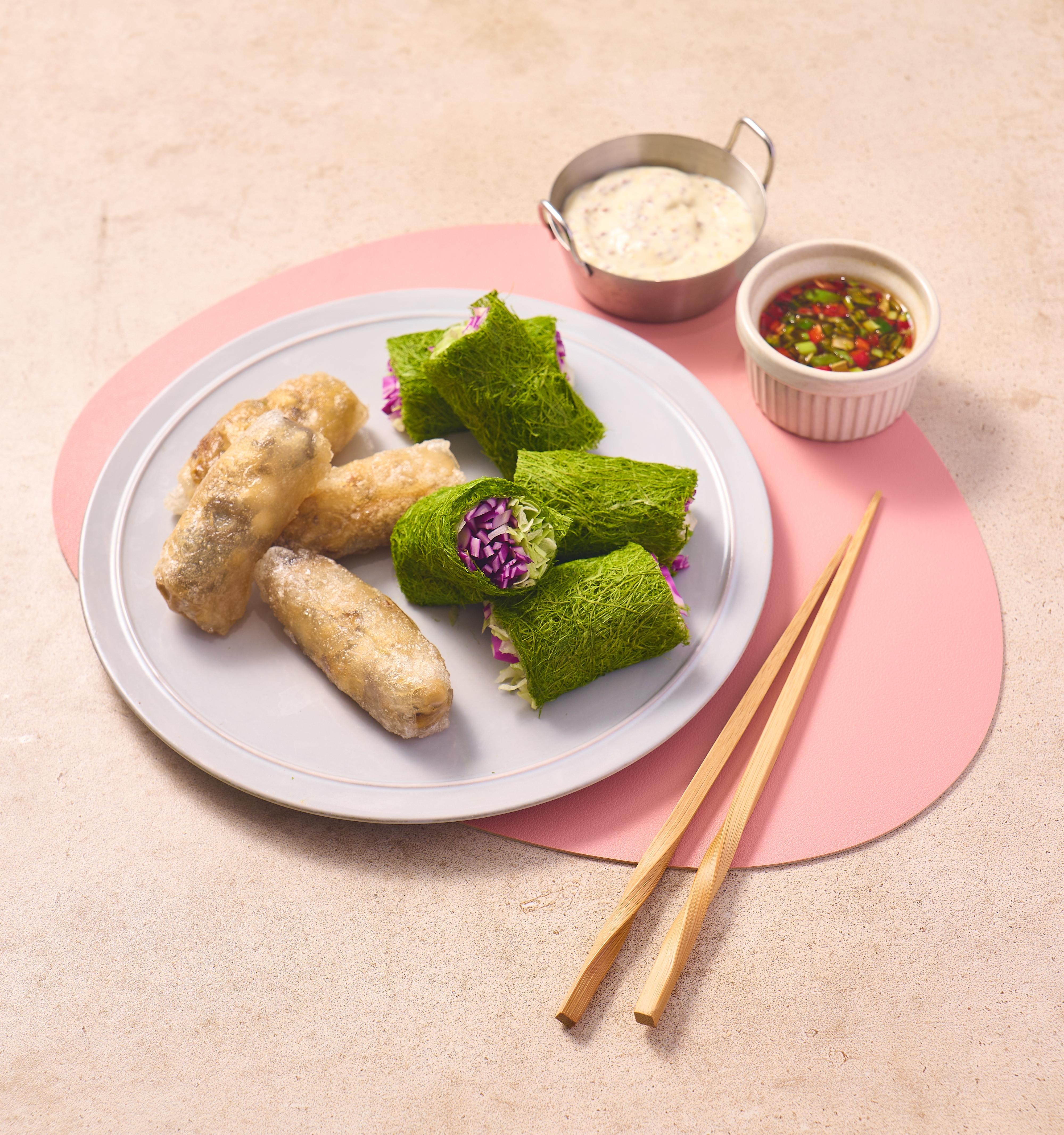 감태샐러드말이와 버섯말이깐풍