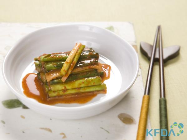 풋마늘오징어김치