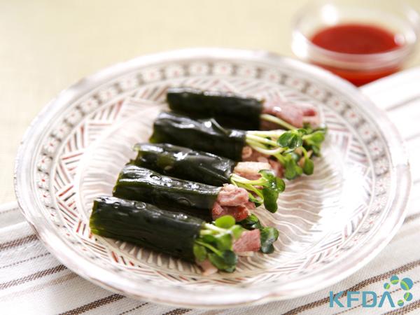 오리고기곰피쌈