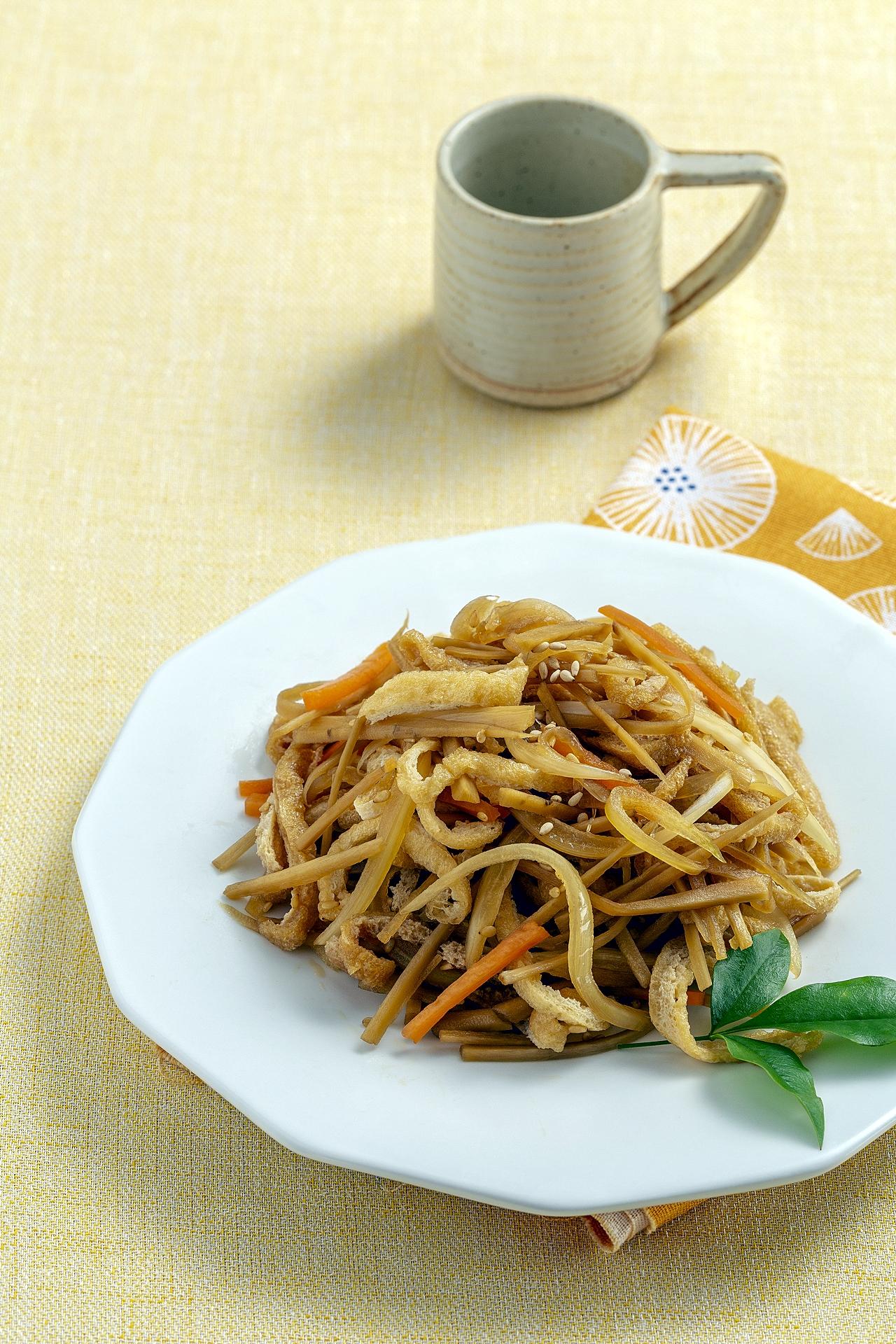 유부 우엉 잡채