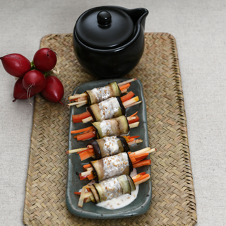 건강가지말이+참깨마요소스