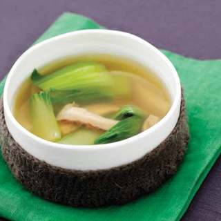 표고버섯 청경채국