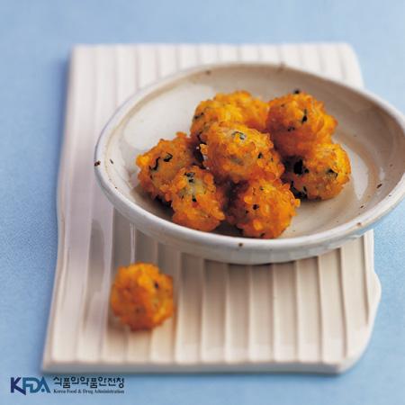 생선살 완자 찹쌀 찜