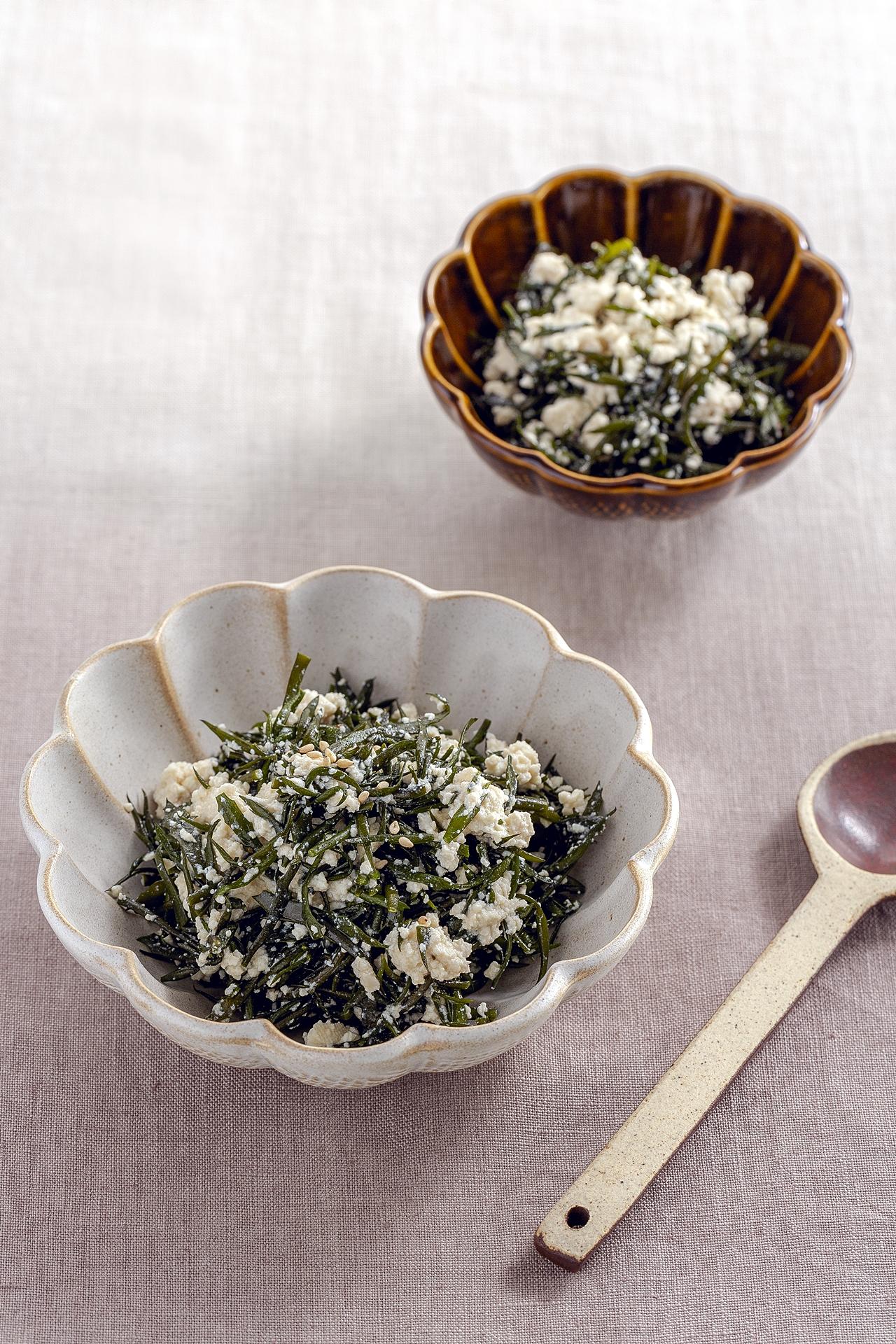 톳나물 두부무침