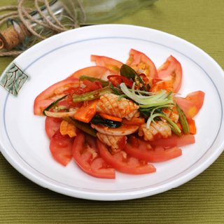 오징어토마토초무침