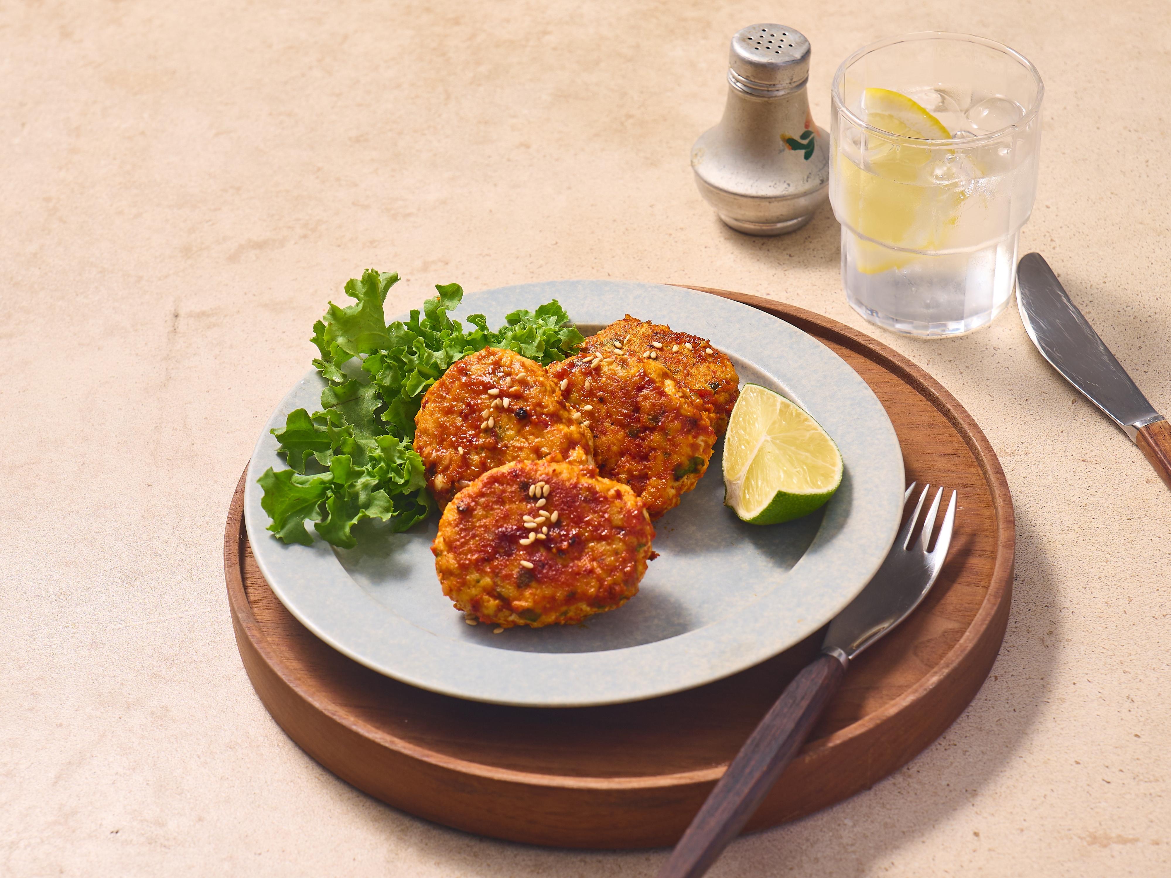 참나물 매콤함박스테이크