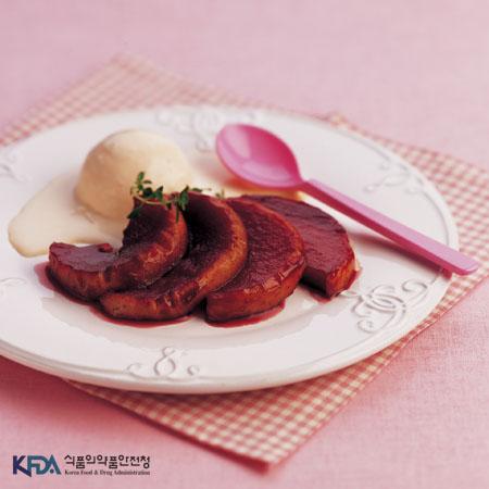 사과 포도주스 조림