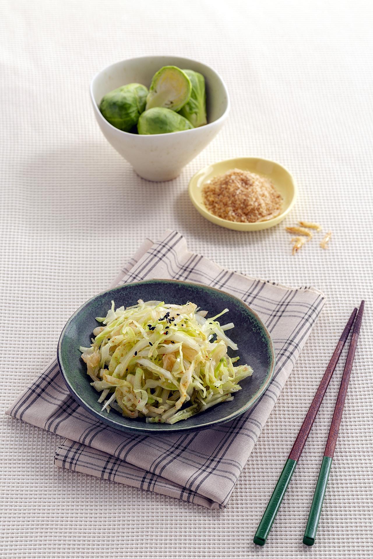 김치양배추볶음