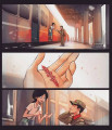 중국 군인과 여학생.manwha